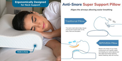 ANUSHKA ENTERPRISE Memory Foam Nature Sleeping Pillow Pack of 1(White)