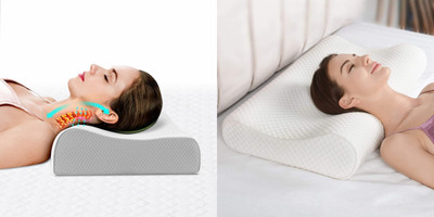 HIRUSH ENTERPRISE Memory Foam Toons & Characters Sleeping Pillow Pack of 1(White)