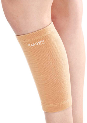 SAMSON Calf Support (Pair) XXL | Flexible Compression for Ultimate Comfort Calf Support(Beige)
