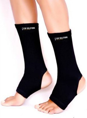 Top Solutions For Every Need 4D Unisex Stretchable Compression Anklet Brace Sleeves For Joint Pain Relief Ankle Support(Black)