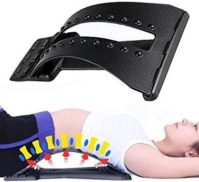 I-Birds Enterprises Universal Magic Back Stretcher Lumbar Support Back Pain Relief 3 Adjustable Label Back / Lumbar Support(Black)