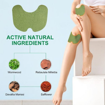 gvv Knee Patch Special Herbal Knee Pain Relief Plaster Pain Relief Patches Knee Support(Multicolor)