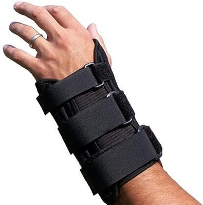 TDM FITNESS Wrist Support/Wrist Strap Arthritis Hand Support Fits Both Hands Fitted Wrist Support(Black)