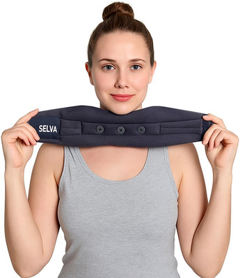 SELVA Adjustable Soft Cervical Collar |Neck Brace Relives Pain Neck Support(Grey)