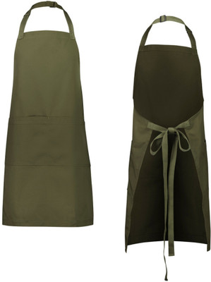 WellsetGo PVC Home Use Apron - Free Size(Green, Single Piece)