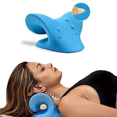 Buckleboo Neck Shoulder Stretcher Cervical Traction Device Cervical Pillow Relaxer Relief Cervical Pillow