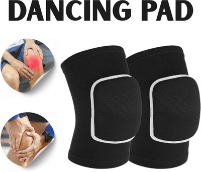 meetanshcollection Extra-Cushion Knee Pads for Daily Rehearsals Knee Support(Black)
