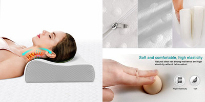 ANUSHKA ENTERPRISE Memory Foam Quotes Sleeping Pillow Pack of 1(White)