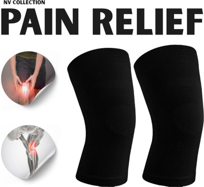 NV COLLECTION SmoothStride Knee Sleeve for Joint Comfort Knee Support(Black)