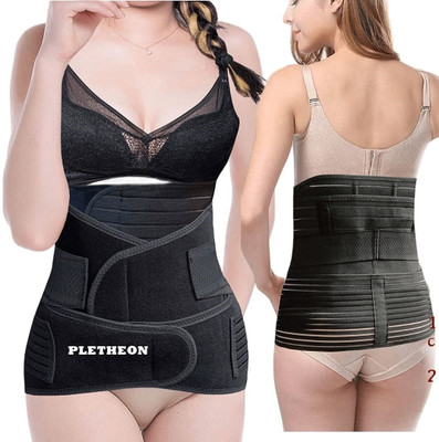 PLETHEON Post pregnancy maternity support belt after c section & normal delivery Abdominal Belt(Black)
