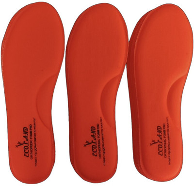 ASTARZ Memory Foam Shoe Insoles Comfortable Insoles Supports Heel (Pack of 3) Insole(Orange)