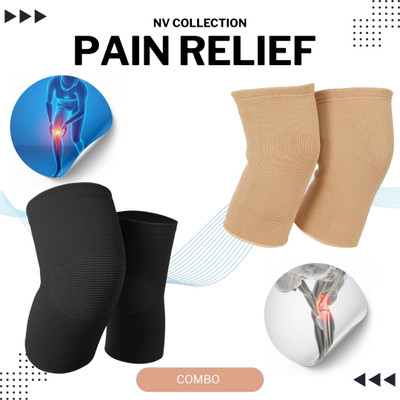 CTC CREATION Black&Brown Relief Pack Ortho Knee Cap Combo Knee Support