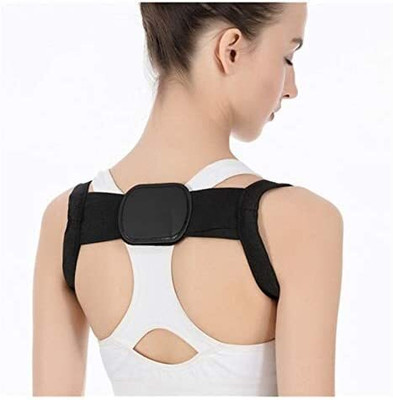 Kihika Upper Back Relief Adjustable Back Posture Corrector Belt Shoulder Support Belt Posture Corrector(Black)