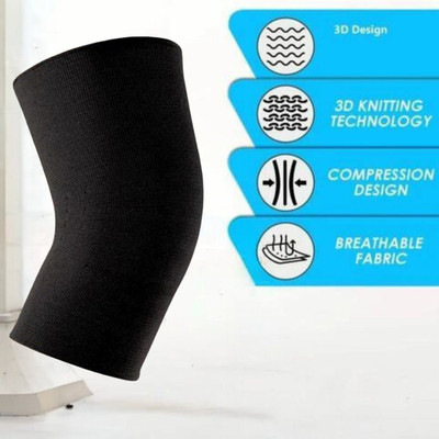 BALARKAA N-Knee Cap For Pain Relief Guard Brace Band Gym Knee (SLFK-49 Knee Support(Black)