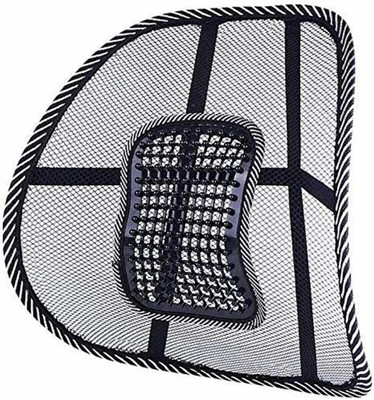 sardar Car Seat Chair Cushion Back & Abdomen Support Back / Lumbar Support(Black, Grey)