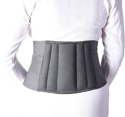 BALARKA N-Abdominal Belt After Delivery For Tummy reduction Breathable Belt For Men-8 Back / Lumbar Support(Grey)