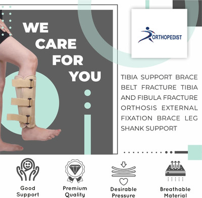 ORTHOPEDIST Tibial Support For Leg, calf Fracture Orthosis External Fixation Foot Support Calf Support(Grey)