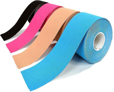 Jiyancreation Kinesiology Tape Sports 5 cm X 5 m (Pack of 1 Roll) Kinesiology Tape(Multicolor)