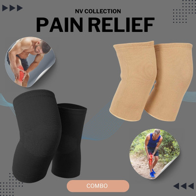 NV COLLECTION Black&Brown Ortho Twin Grip Knee Support Combo Knee Support
