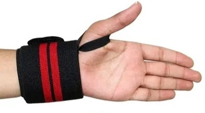 Verma plastic Wristsband for weight lifting Wrist Support(Red, Black)
