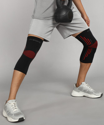Mulkraj M-Knee Sleeve Guard Cap Support for Knee JointRelief149 Knee Support(Red)
