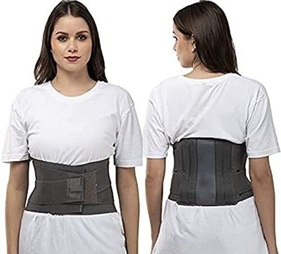 LUIS LOGAN Contoured Lumbar Sacral Belt for Spondylitis Back Pain Back Support (GREY,L) Back / Lumbar Support(Grey)