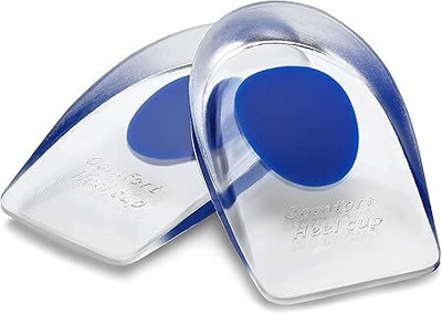 FIVANIO Gel Heel Cups Silicone Heel Pad for Heel Ankle Pain Pad for Heels Heel Support(Multicolor)