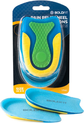 BOLDFIT Heel Pain Relief Heel Pad for Men Heel Pad for Women Heel Support Heel Insole Heel Support(Blue)