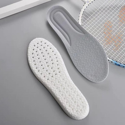 MANTAVYA Insoles for Men and Women, Shock Absorption Cushioning Sports Comfort Inserts Insole(Grey)