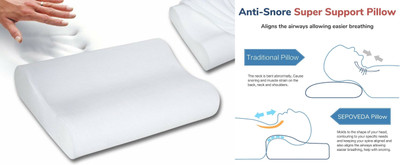 ANUSHKA ENTERPRISE Memory Foam Birds Sleeping Pillow Pack of 1(White)