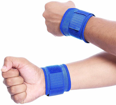 IRIS Adjustable Wrap for Volleyball Badminton Tennis Basketball Weightlifting Wrist Support(Blue)