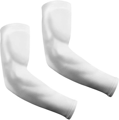 VRUGRA 2 Pairs UV Sun Protection Unisex Arm Sleeves Elbow Support