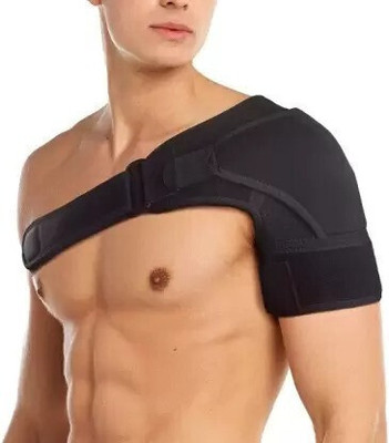 Balaraka N-Shoulder Support Belt Adjustable Stretch Strap Wrap For Universal4 Shoulder Support(Black)
