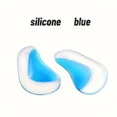 CareHut 1 pair silicon Arch Support for Flat Feet Correction Gel Arch Foot Care Support Insole(Blue)
