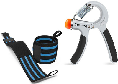 Fitnesstricks Wrist Support Band with Thumb Loop for Gym & Adjustable Hand Grip Strengthener Wrist Support(Multicolor)
