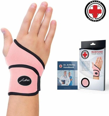 Dr. Arthritis Dr. Developed Ladies Pink Wrist Support(Single) & Dr. Written Handbook (Pink) Wrist Support(Pink)