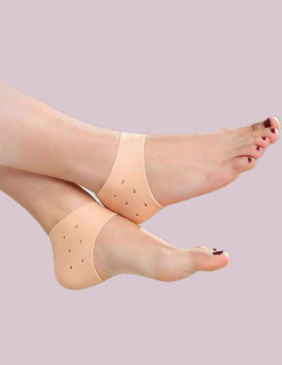 Events Framer A1-Silicone Gel Heel Socks for Swelling and Pain Relief-A27 Heel Support(Beige)