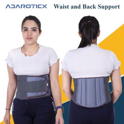 Balaraka NKS_NEW-Lower Back Support Pain Relief Adjustable Straps Belt-80 Back / Lumbar Support(Grey)