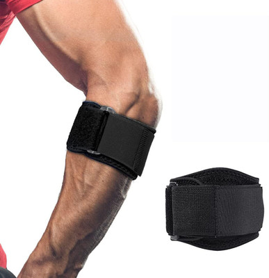GymWar Tennis Elbow Brace for Forearm Tension Relief Elbow Support(Black)