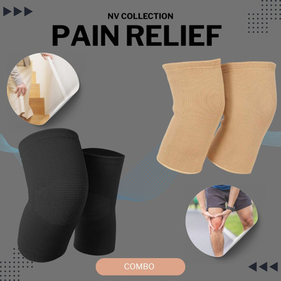 CTC CREATION PainEase Twin Ortho Knee Caps by Black&Brown Knee Support