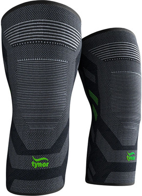 TYNOR Knee Cap Air Pro, Black & Green, Small, 1 Pair Knee Support