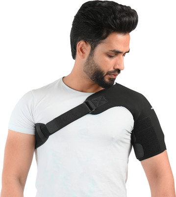 K SQUARIANS Shoulder Support Neoprene Small/Medium Shoulder Support(Black)