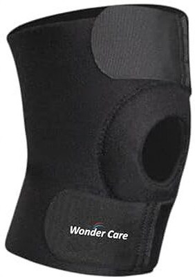Wonder Care Hinge Knee Brace with open Patella for sports, arthritis, joint pain-K109 Knee Support(Black)