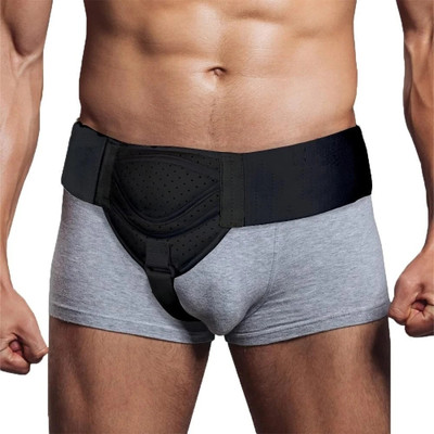 healthnode Hernia belt inguinal hernia support belt Pain Relief With Compression Pads Supporter(Black)