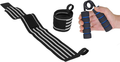 TRUE INDIAN Wrist Support Band with Thumb Loop for Gym & Adjustable Hand Grip Strengthener Wrist Support(Red)