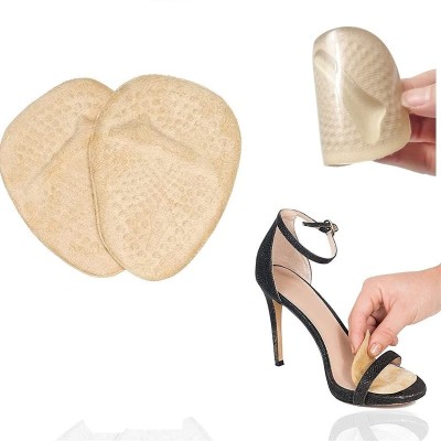 OPSUZY O-Metatarsal Pads, High Heel Inserts, Forefoot Cushions and Soft Gel Insole Pads Heel Support(Beige)