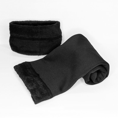 frokht ™ Woolen Leg Warmer For Adults Winter Warm Fur Long Leg Warmer Knee Support(Black)