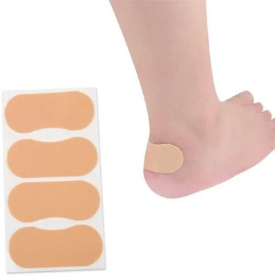 FlyTouch Heel Cushion Pads Heel Grips Insert Cushion Heel Grips Thick Stickers Heel Support(Beige)