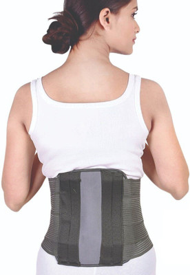 Xcare Contoured LS Support Belt For Back Support Back Pain Belt For Compression Back / Lumbar Support(Black)