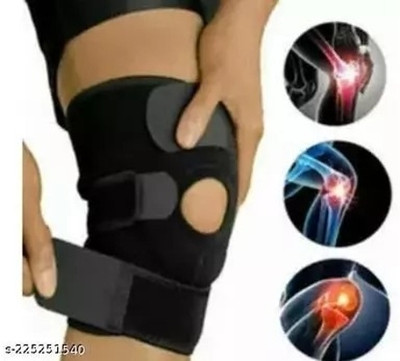 Mulkraj Ortho Knee Support(Men and Women) (Black)-132 Knee Support(Black)
